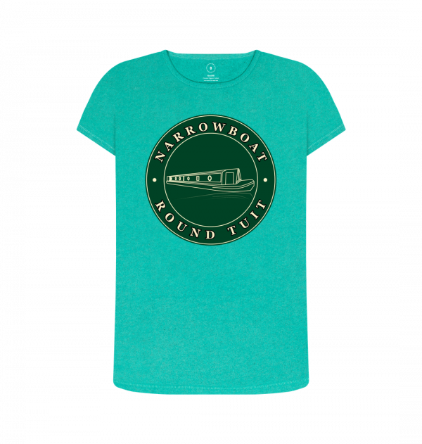 An image of a seagrass green coloured t-shirt