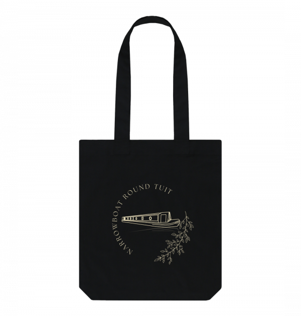 An image of a black tote bag