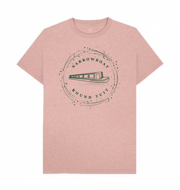 An image of a sunset pink coloured t-shirt