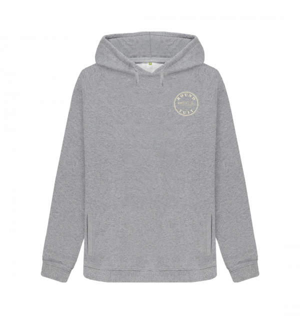 An image of a light heather coloured hoodie