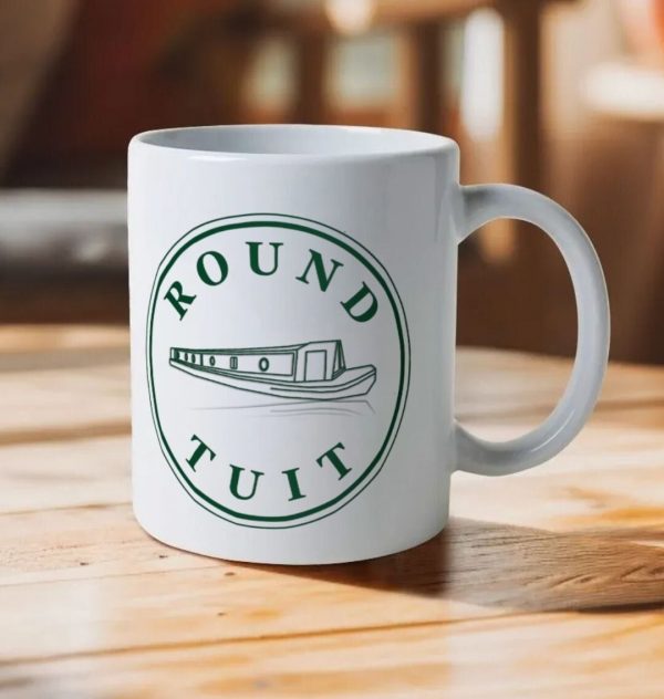 A photo of a white ceramic mug