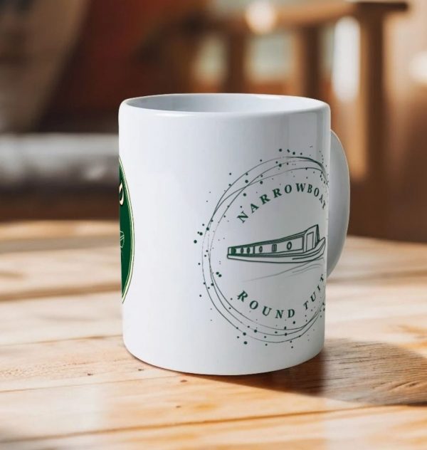 A photo of a white ceramic mug