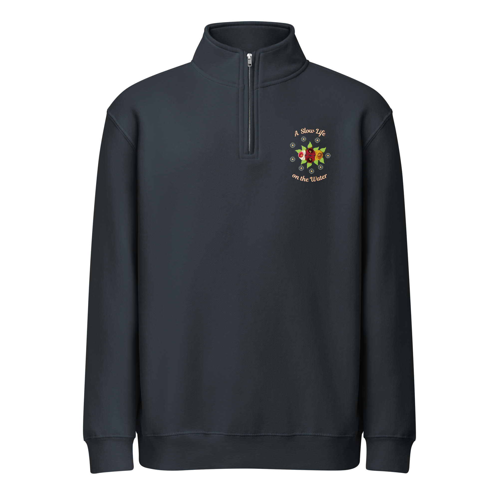 Slow Life on the Water 1/4 Zip Sweatshirt - Image 2