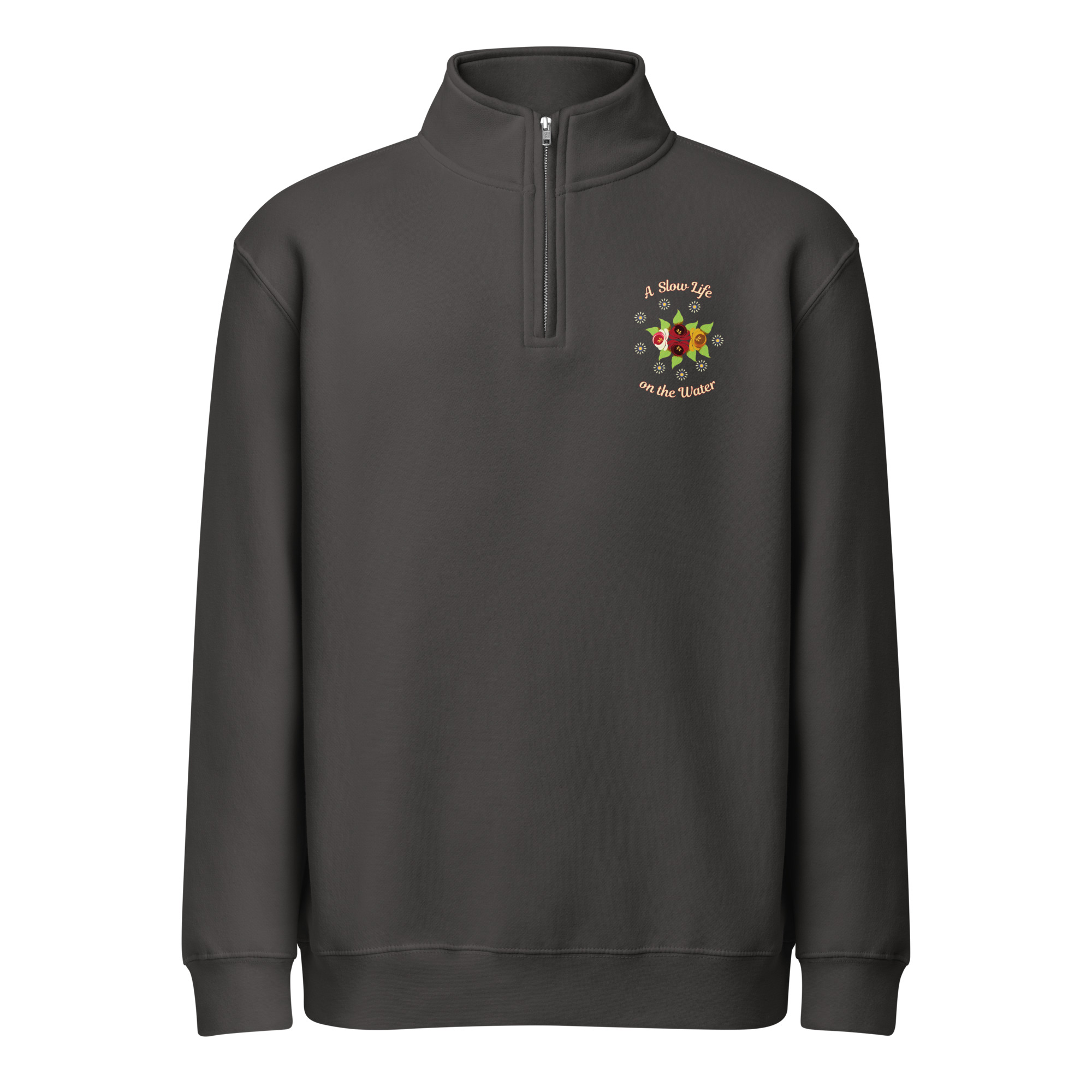 Slow Life on the Water 1/4 Zip Sweatshirt - Image 3